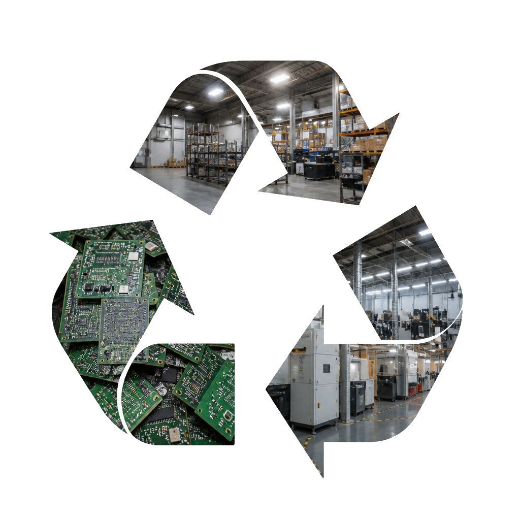Recycling electronic components